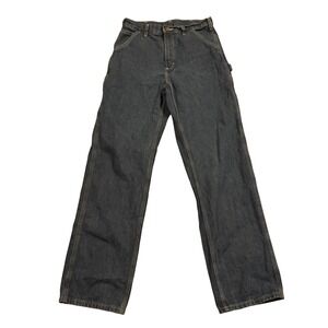 Carhartt B13 DST Mens Loose Original Fit Carpenter Dungaree Jeans Blue 32x34